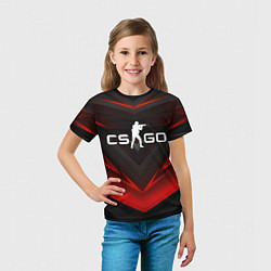 Футболка детская CS GO logo, цвет: 3D-принт — фото 2