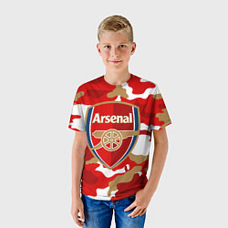 Футболка детская Arsenal, цвет: 3D-принт — фото 2