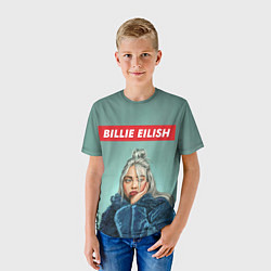 Футболка детская Billie Eilish, цвет: 3D-принт — фото 2