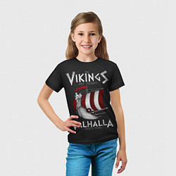 Футболка детская Vikings Valhalla, цвет: 3D-принт — фото 2