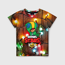 Футболка детская BRAWL STARS НОВОГОДНИЙ, цвет: 3D-принт