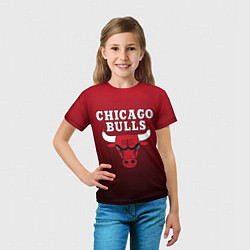 Футболка детская CHICAGO BULLS, цвет: 3D-принт — фото 2