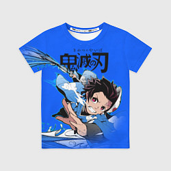 Футболка детская Demon Slayer Kimetsu no Yaiba, цвет: 3D-принт