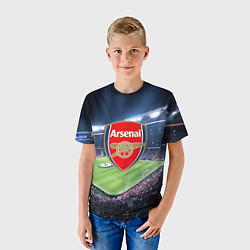 Футболка детская FC Arsenal, цвет: 3D-принт — фото 2
