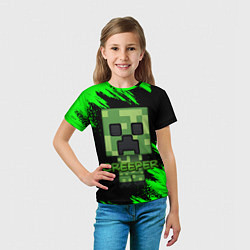 Футболка детская MINECRAFT CREEPER, цвет: 3D-принт — фото 2