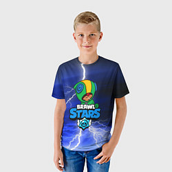 Футболка детская BRAWL STARS LEON STORM, цвет: 3D-принт — фото 2