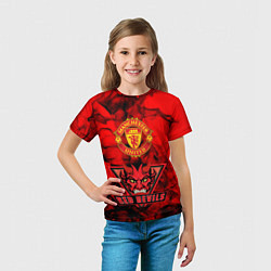 Футболка детская Manchester United, цвет: 3D-принт — фото 2