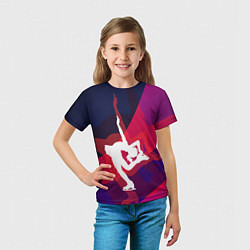 Футболка детская Фигурное катание, цвет: 3D-принт — фото 2