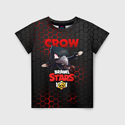 Футболка детская BRAWL STARS CROW, цвет: 3D-принт
