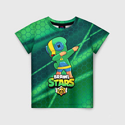 Детская футболка Brawl Stars Leon, Dab