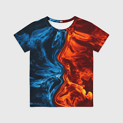 Футболка детская Огонь и вода, цвет: 3D-принт