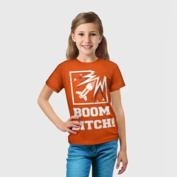 Футболка детская Boom Bitch!, цвет: 3D-принт — фото 2