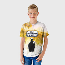 Футболка детская Острые козырьки, цвет: 3D-принт — фото 2