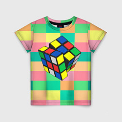 Футболка детская Кубик Рубика, цвет: 3D-принт