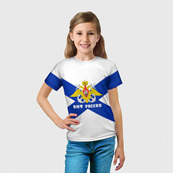 Футболка детская ВМФ России, цвет: 3D-принт — фото 2