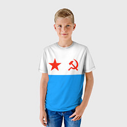 Футболка детская ВМФ СССР, цвет: 3D-принт — фото 2