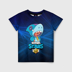 Футболка детская Brawl stars leon shark, цвет: 3D-принт