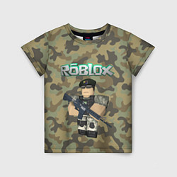 Футболка детская Roblox 23 February Camouflage, цвет: 3D-принт