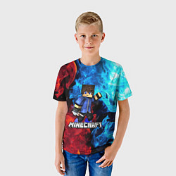 Футболка детская Minecraft Майнкрафт, цвет: 3D-принт — фото 2