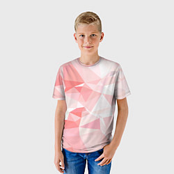 Футболка детская Pink abstraction, цвет: 3D-принт — фото 2