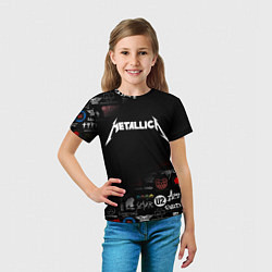 Футболка детская Metallica, цвет: 3D-принт — фото 2