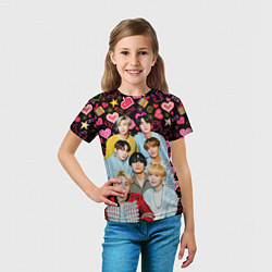 Футболка детская I Love BTS, цвет: 3D-принт — фото 2