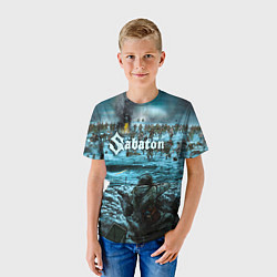 Футболка детская Sabaton, цвет: 3D-принт — фото 2