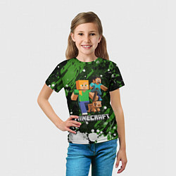Футболка детская Minecraft Майнкрафт, цвет: 3D-принт — фото 2