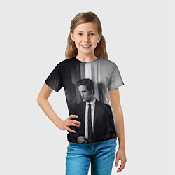 Футболка детская Роберт Паттинсон, цвет: 3D-принт — фото 2