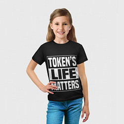 Футболка детская TOKENS LIFE MATTERS, цвет: 3D-принт — фото 2