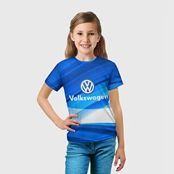 Футболка детская Volkswagen, цвет: 3D-принт — фото 2