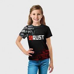 Футболка детская RUST, цвет: 3D-принт — фото 2