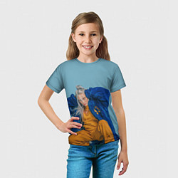 Футболка детская Billie Eilish, цвет: 3D-принт — фото 2