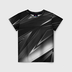 Футболка детская GEOMETRY STRIPES BLACK & WHITE, цвет: 3D-принт