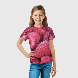 Футболка детская Очень много малины, цвет: 3D-принт — фото 2