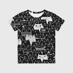 Футболка детская КОТЫ BLACK, цвет: 3D-принт