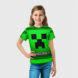 Футболка детская Minecraft, цвет: 3D-принт — фото 2
