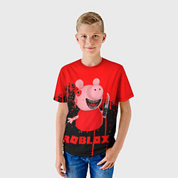 Футболка детская Roblox Piggy, цвет: 3D-принт — фото 2
