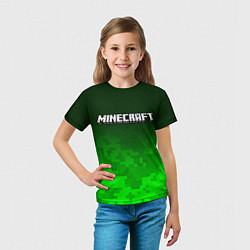Футболка детская MINECRAFT МАЙНКРАФТ, цвет: 3D-принт — фото 2