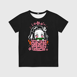 Футболка детская KIMETSU NO YAIBA NEZUKO, цвет: 3D-принт
