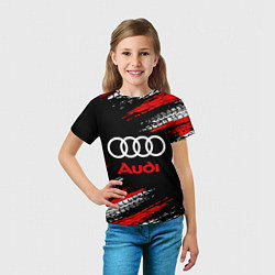 Футболка детская AUDI, цвет: 3D-принт — фото 2