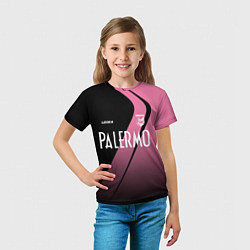Футболка детская PALERMO FC, цвет: 3D-принт — фото 2