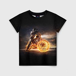 Футболка детская Fire racer, цвет: 3D-принт