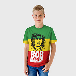 Футболка детская Bob Marley, цвет: 3D-принт — фото 2