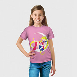 Футболка детская Сейлор мун, цвет: 3D-принт — фото 2