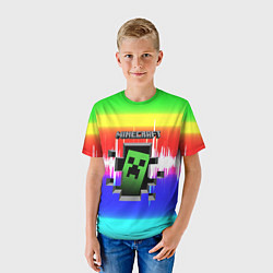 Футболка детская Minecraft S, цвет: 3D-принт — фото 2