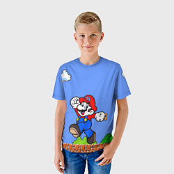 Футболка детская Mario, цвет: 3D-принт — фото 2