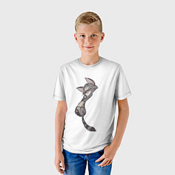 Футболка детская Милый котя, цвет: 3D-принт — фото 2