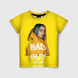 Футболка детская Billie Eilish Билли Айлиш, цвет: 3D-принт