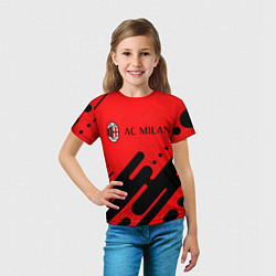 Футболка детская AC MILAN МИЛАН, цвет: 3D-принт — фото 2